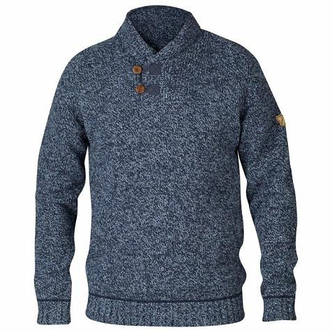 Fjallraven Udsalg Sweater Herre Lada Mørkeblå MFKL79362